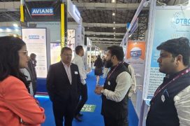 DTBC Global representatives engaging with clients and visitors at a logistics exhibition